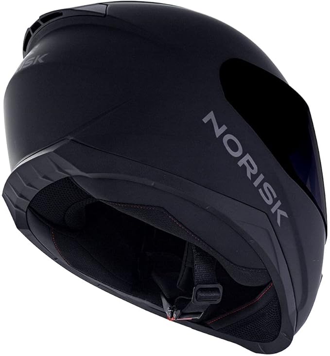 Capacete Norisk Razor Solid – Preto Fosco - Imagem 3