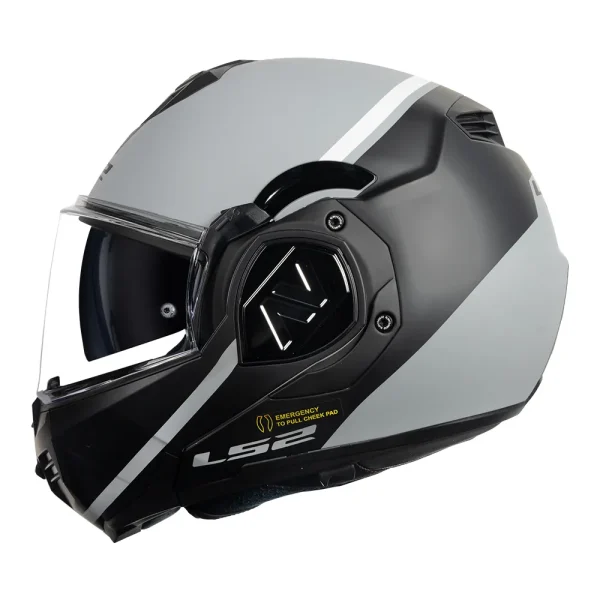 Capacete LS2 FF906 Advant Swipe Cinza Fosco