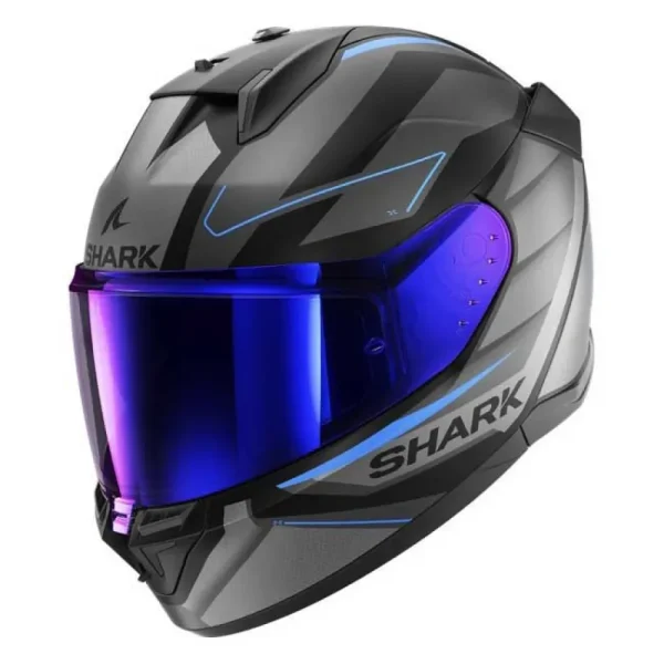 Capacete Shark D-Skwal 3 Sizler - Cinza & Azul
