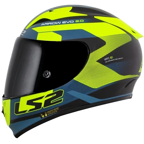 Capacete LS2 FF323 Arrow Evo Compete Azul & Amarelo