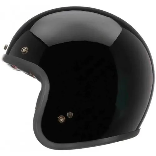 Capacete Bell Custom 500 Solid Preto Brilhoso