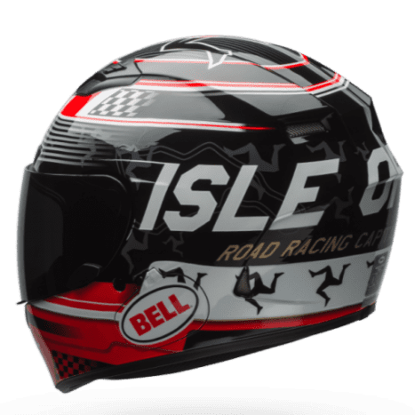 Capacete Bell Qualifer Isle Of Man Preto & Vermelho