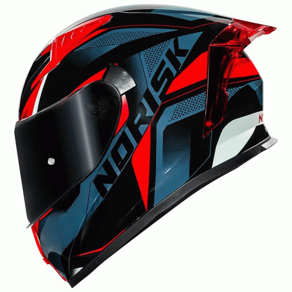 Capacete Norisk Flow Pulse – Azul & Vermelho
