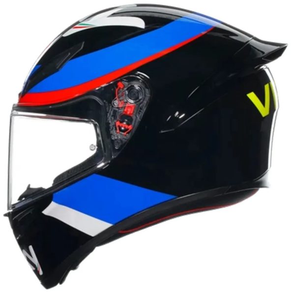 Capacete AGV K1 Sky Racing - Preto/Azul/Vermelho