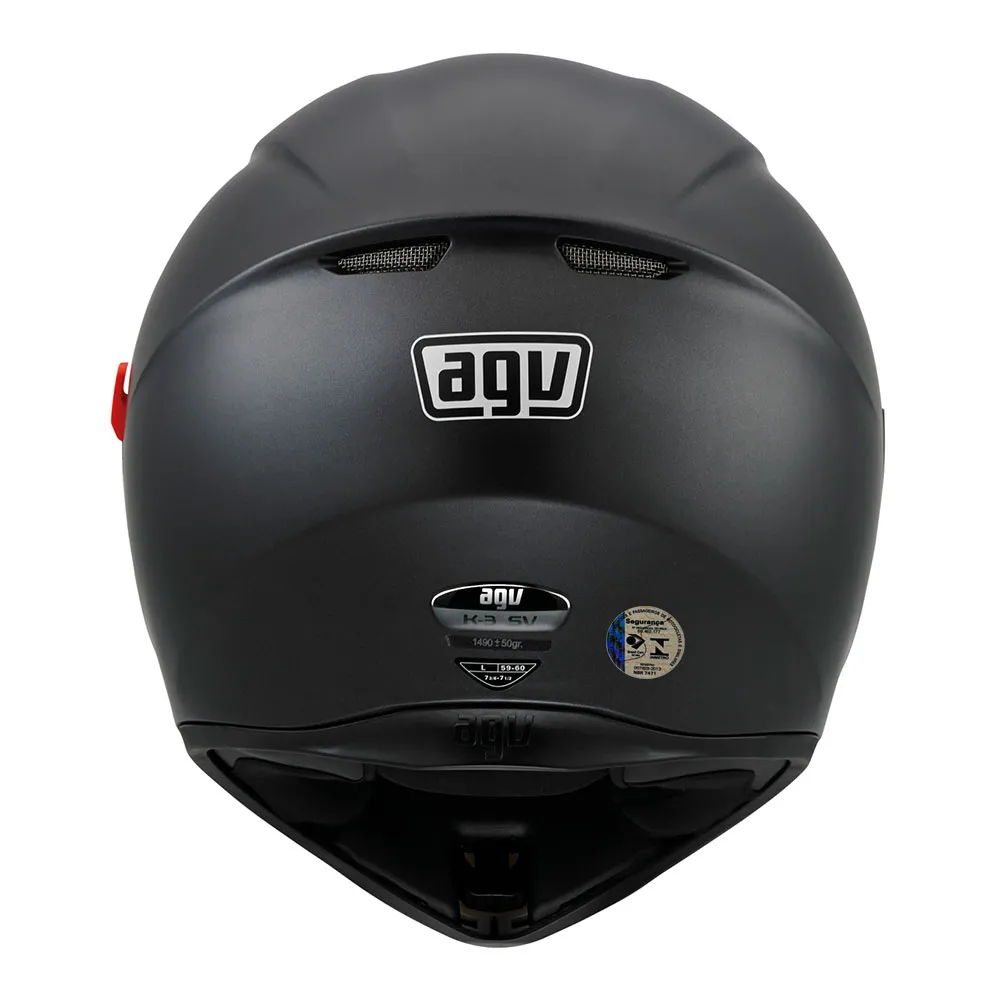 Capacete AGV K3 Sv Monocolor - Preto Fosco - Imagem 3