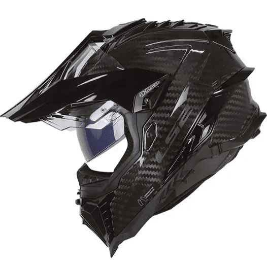 Capacete LS2 MX701 Explorer Carbon Monocolor Preto