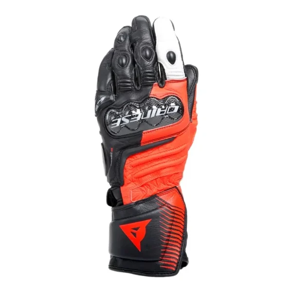 Luva Dainese Carbon 4 Long – Preta/Vermelha/Branca