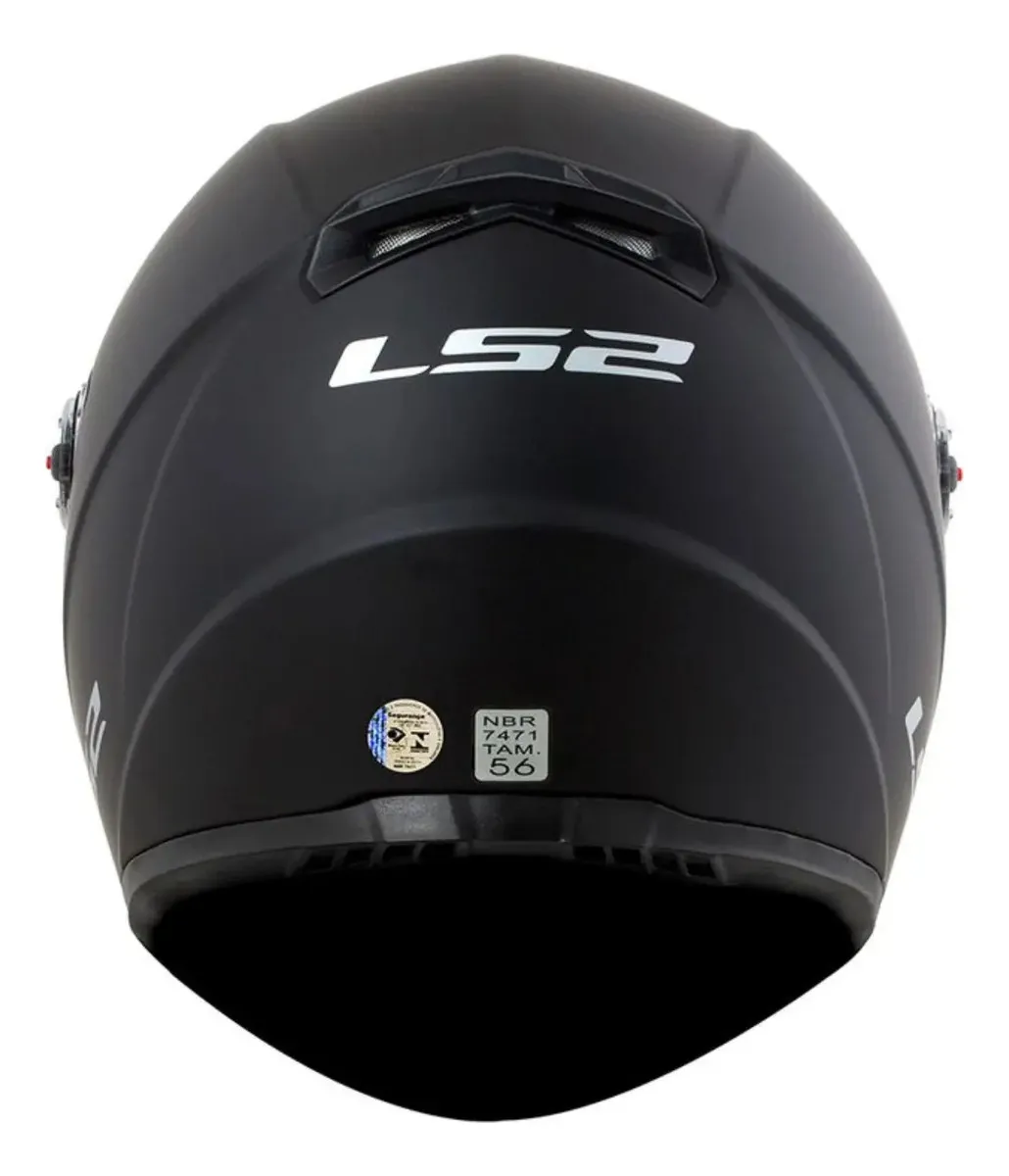 Capacete LS2 FF358 Monocolor Preto Fosco - Imagem 3