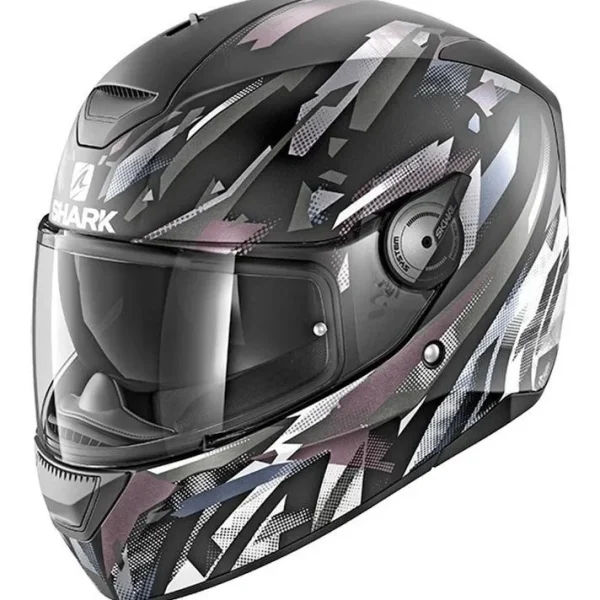 Capacete Shark D-Skwal Kanhji – Preto Fosco & Cinza