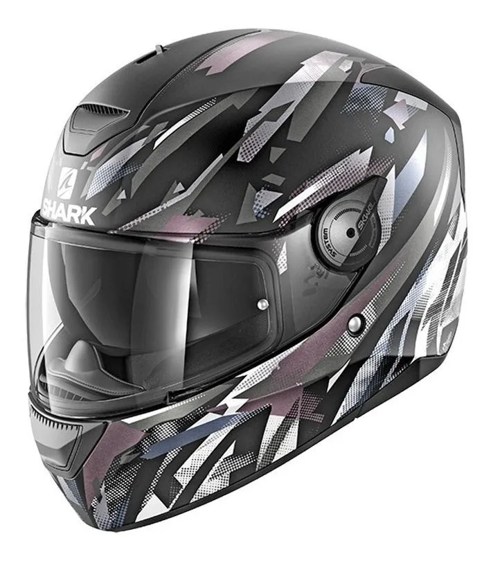 Capacete Shark D-Skwal Kanhji – Preto Fosco & Cinza