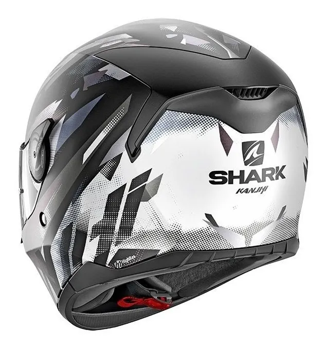 Capacete Shark D-Skwal Kanhji – Preto Fosco & Cinza - Imagem 3