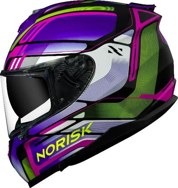 Capacete Norisk Strada Flux - Preto & Rosa