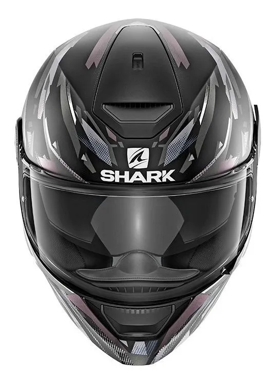 Capacete Shark D-Skwal Kanhji – Preto Fosco & Cinza - Imagem 2