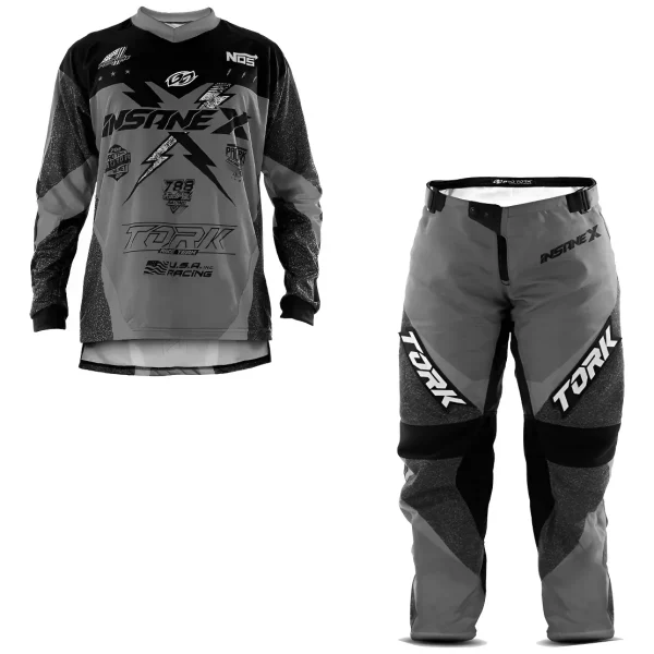 Conjunto PRO TORK Infantil Insane X - Cinza & Preto
