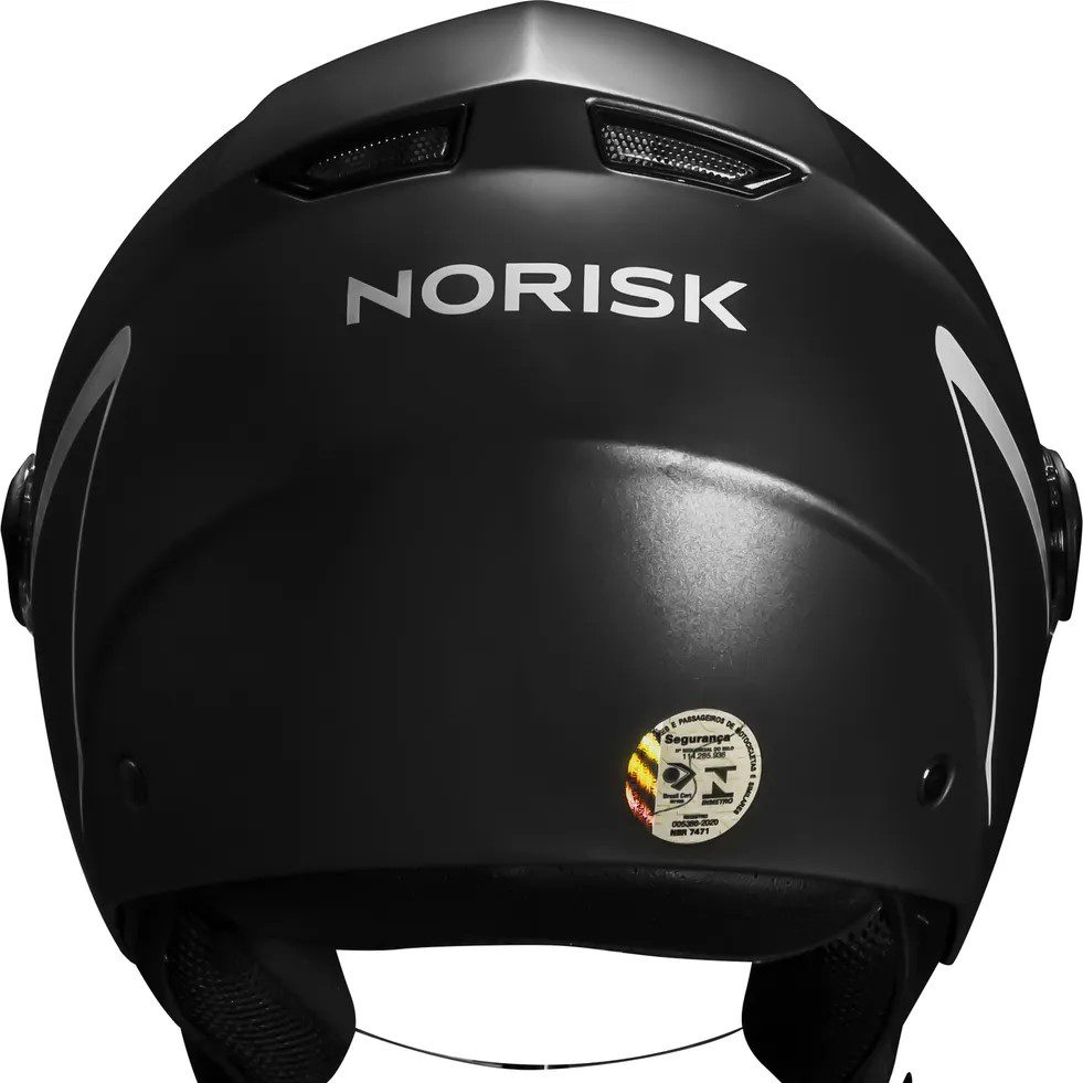 Capacete Norisk Orion Monocolor – Preto Fosco - Imagem 3