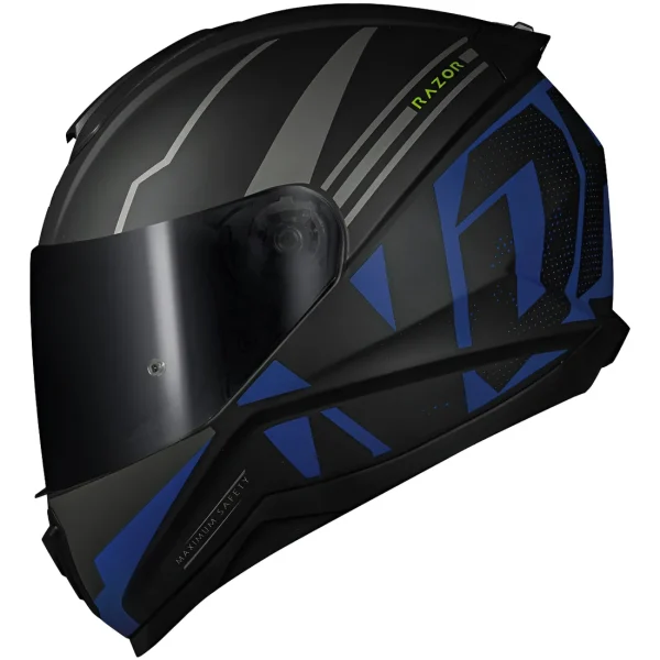 Capacete Norisk Razor Full – Preto Fosco & Azul