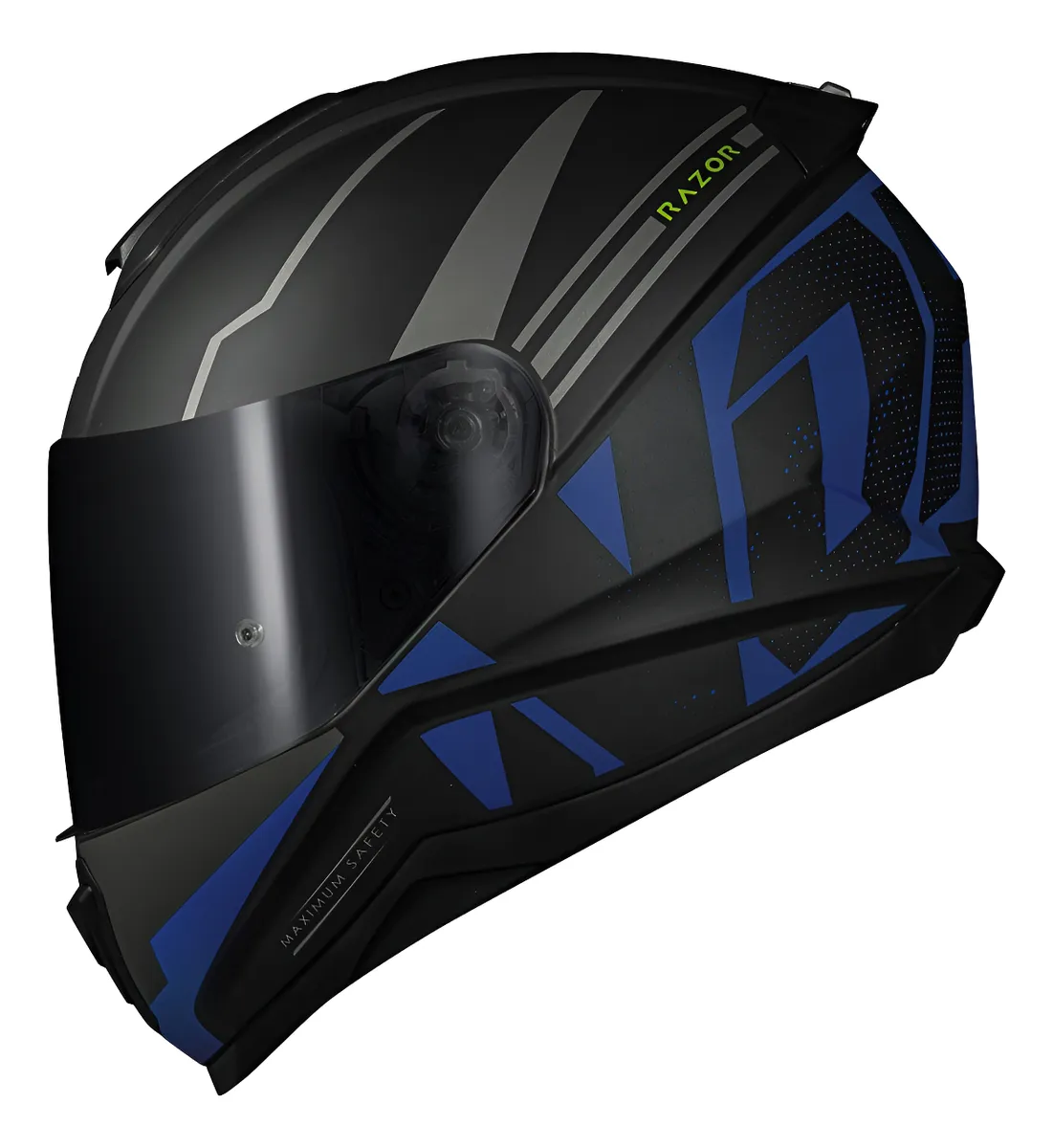 Capacete Norisk Razor Full – Preto Fosco & Azul