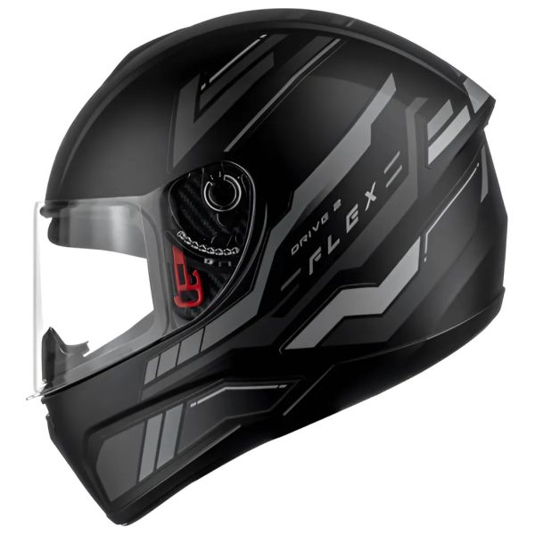 Capacete FLY Drive 2 HG Flex – Preto Fosco & Cinza