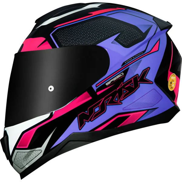Capacete Norisk Razor Speedmax – Preto & Roxo