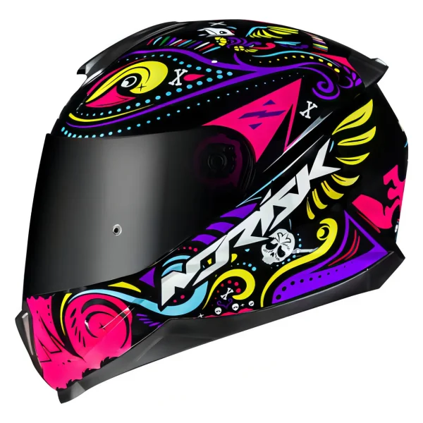 Capacete Norisk Razor Circus – Preto & Rosa