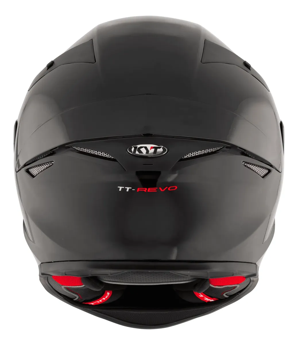 Capacete KYT TT Revo Plain Preto Brilhante - Imagem 4