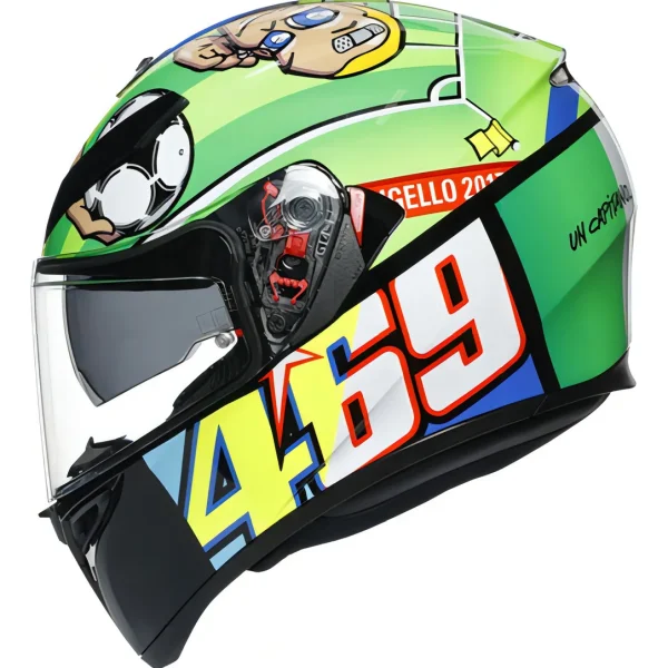 Capacete AGV K3 SV Rossi Mugello - Verde
