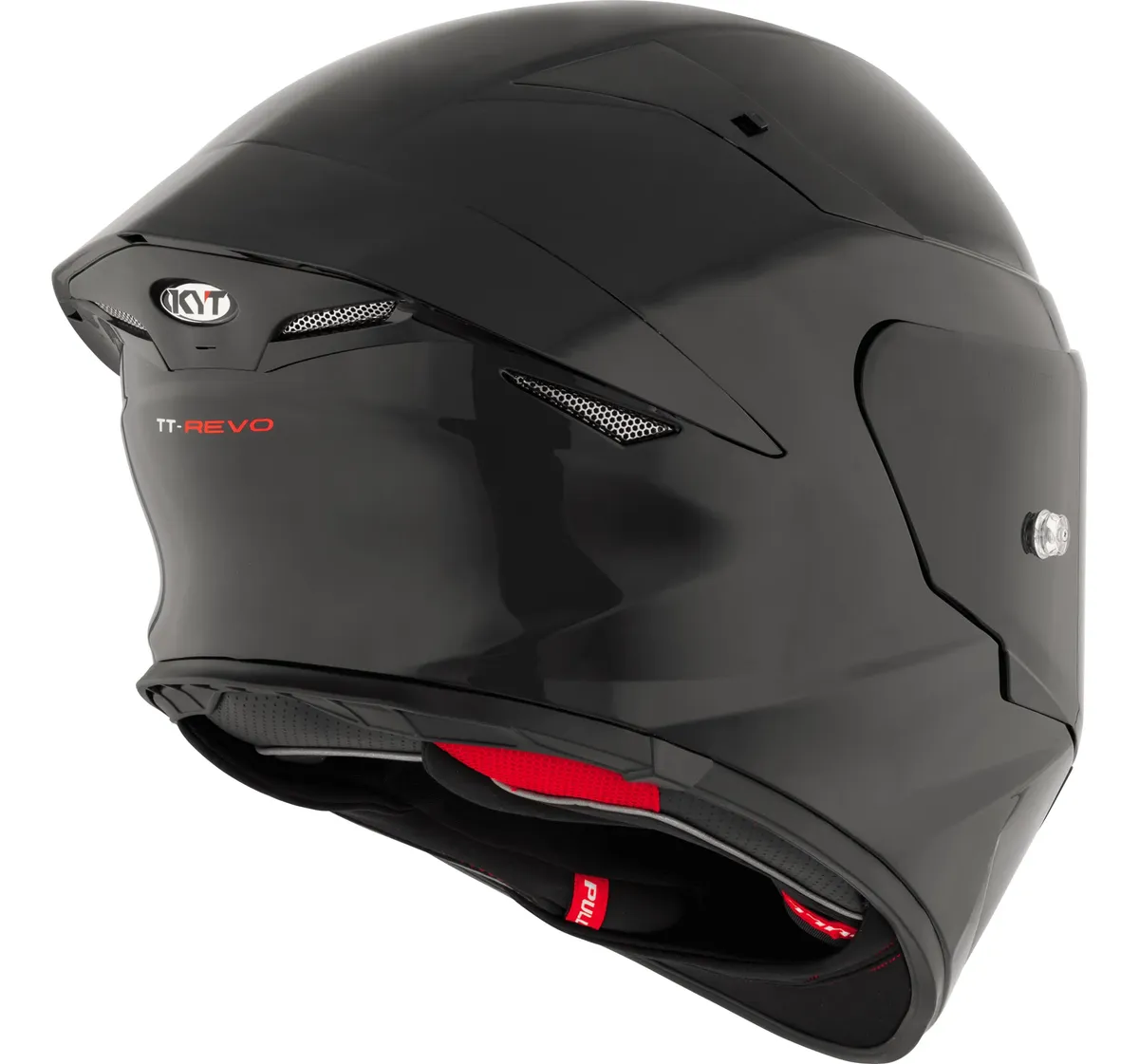 Capacete KYT TT Revo Plain Preto Brilhante - Imagem 3