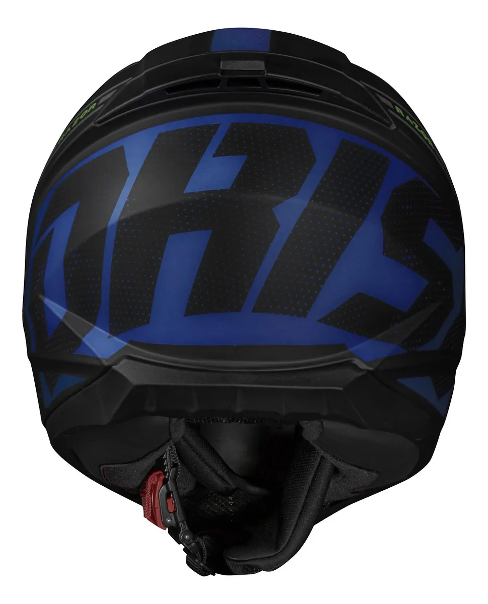 Capacete Norisk Razor Full – Preto Fosco & Azul - Imagem 4