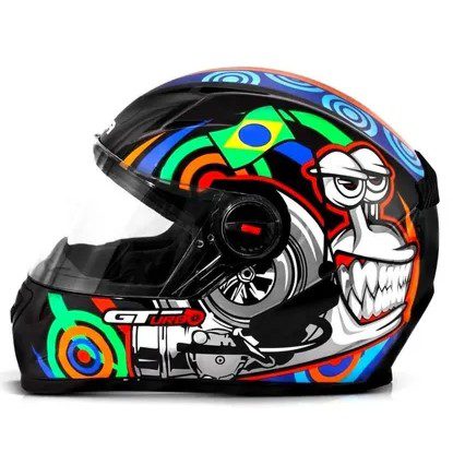 Capacete FW3 GT Turbo Caracol Preto