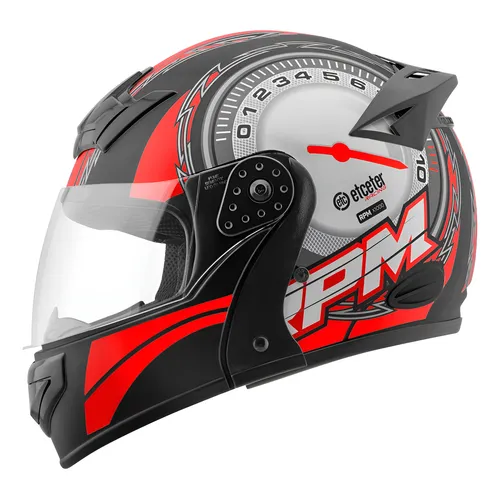 Capacete MIXS Gladiator RPM ( Articulado ) - Vermelho