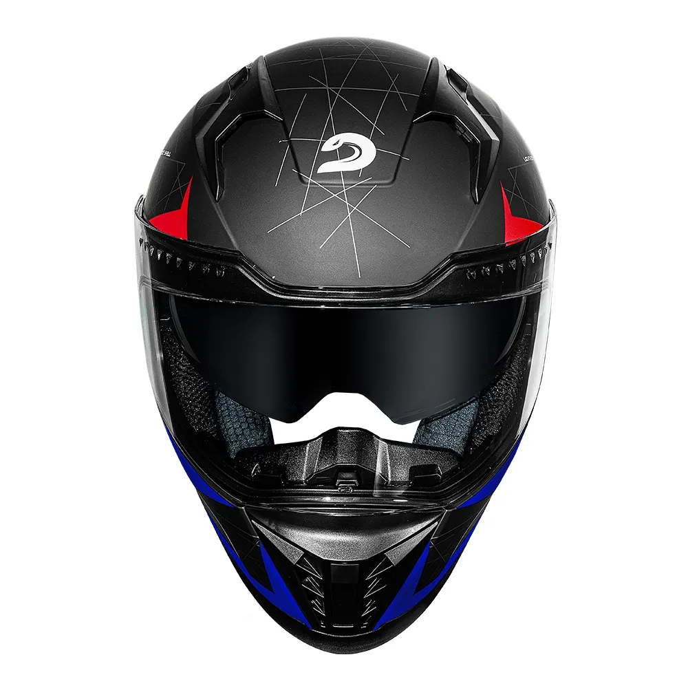 Capacete Race Tech VOLT Set Preto Fosco & Azul - Imagem 2