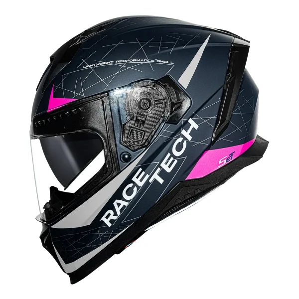 Capacete Race Tech VOLT Set Azul Fosco & Rosa