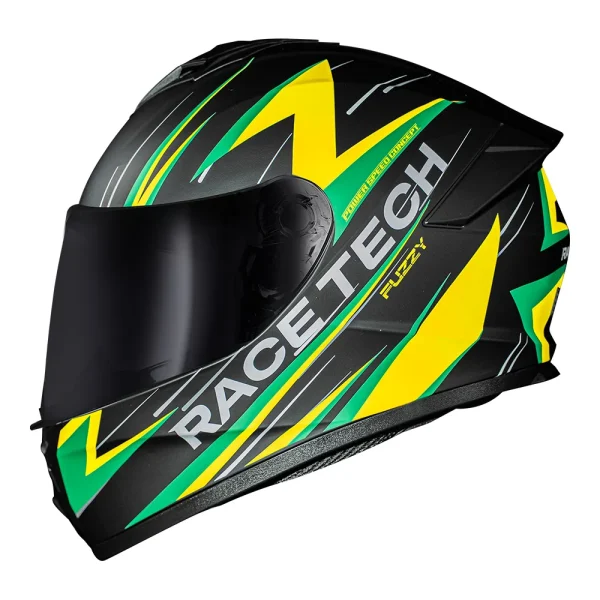 Capacete Race Tech HIT Fuzzy Amarelo