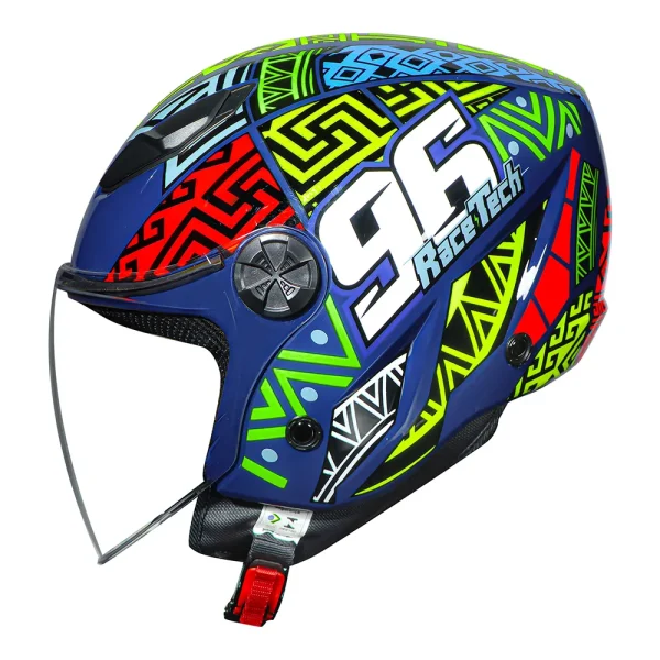 Capacete Race Tech Play Art Azul