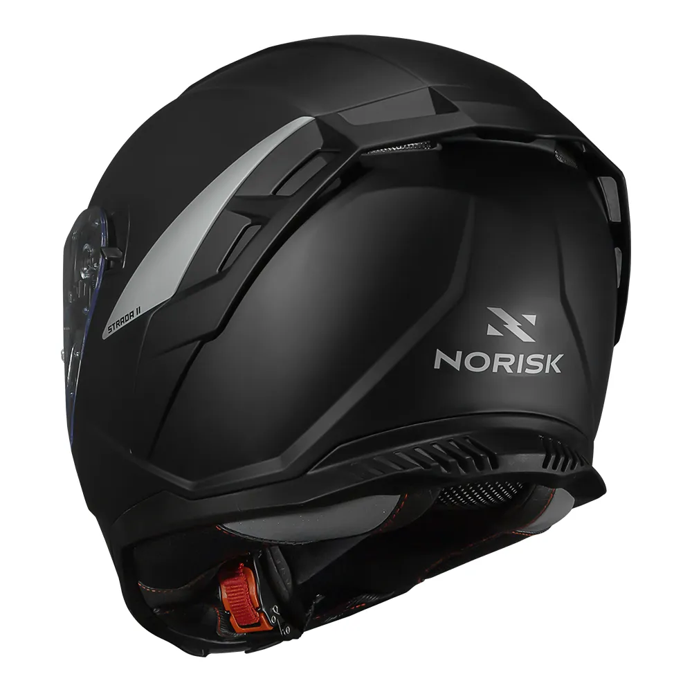 Capacete Norisk Strada II Monocolor Preto Fosco - Imagem 2