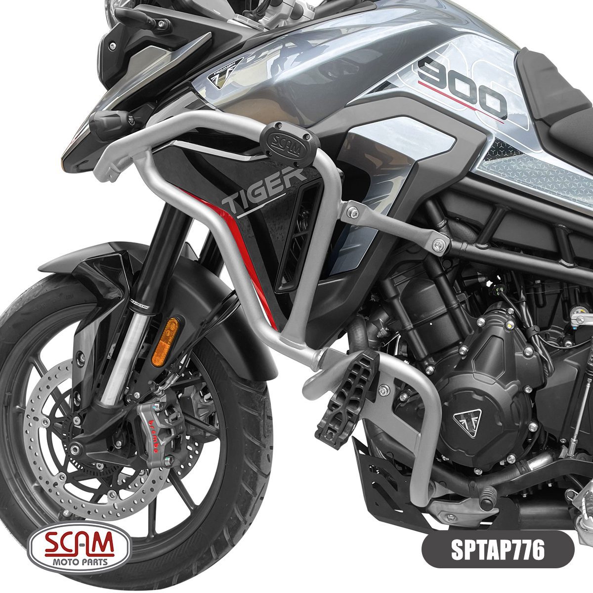 Protetor de Motor e Carenagem – TRIUMPH TIGER 900 2020+ Prata / SCAM - Imagem 3