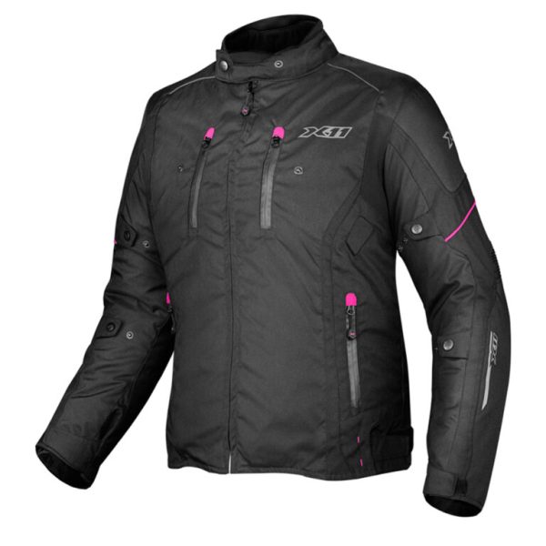 Jaqueta X11 Iron 3 Feminina - Preta & Rosa