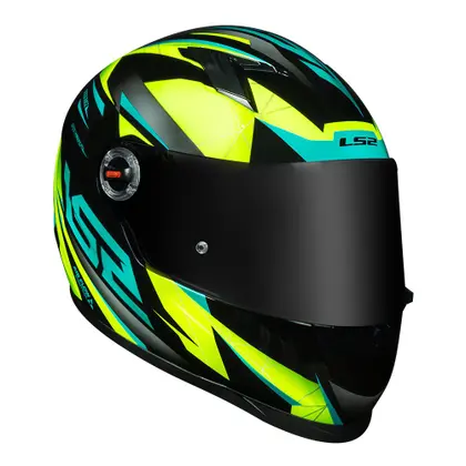 Capacete LS2 FF358 Draze Preto & Verde - Imagem 2