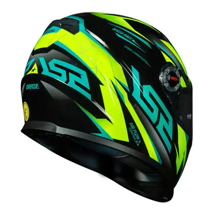 Capacete LS2 FF358 Draze Preto & Verde - Imagem 3
