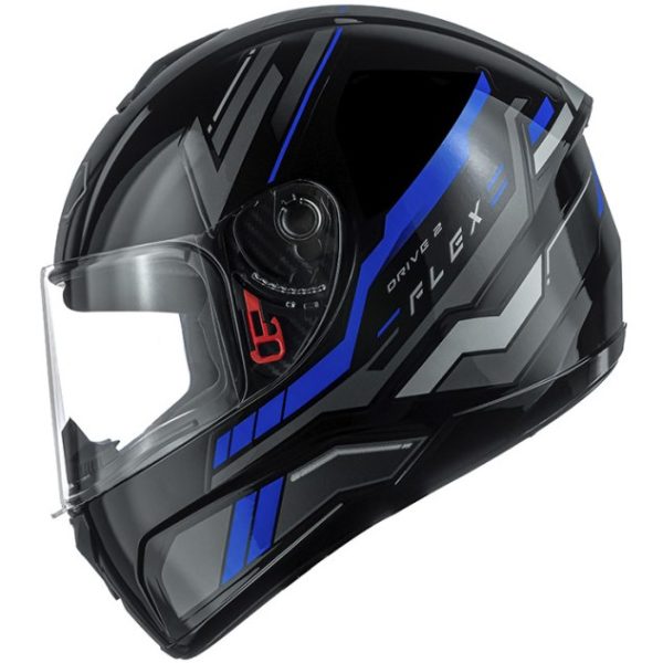 Capacete FLY Drive 2 HG Flex - Preto & Azul