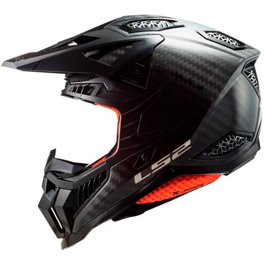 Capacete LS2 MX703 X-Force Carbon - Monocolor Preto Fosco