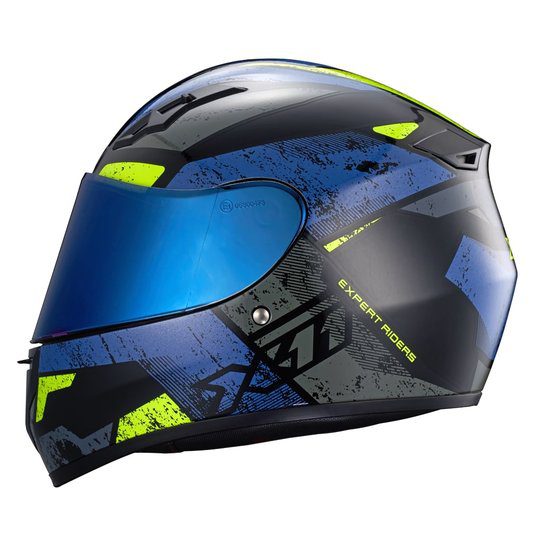 Capacete X-11 Trust Pro Transit Azul Neon