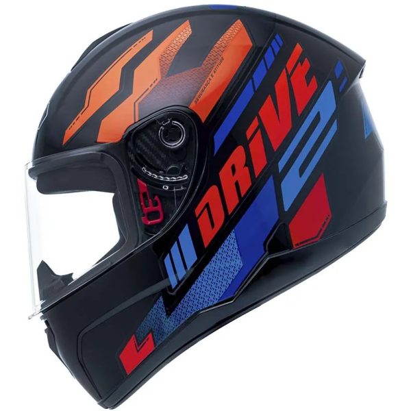 Capacete FLY Drive 2 HG Atitude - Preto & Vermelho