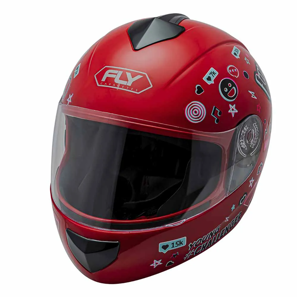Capacete FLY Young HG Live Infantil - Vermelho - Imagem 2