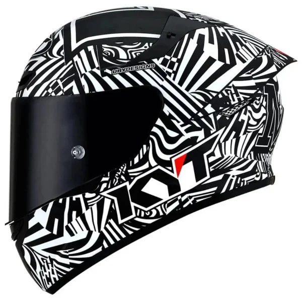 Capacete KYT TT Course Espargaro Winter Test 2020 - Preto Fosco & Branco