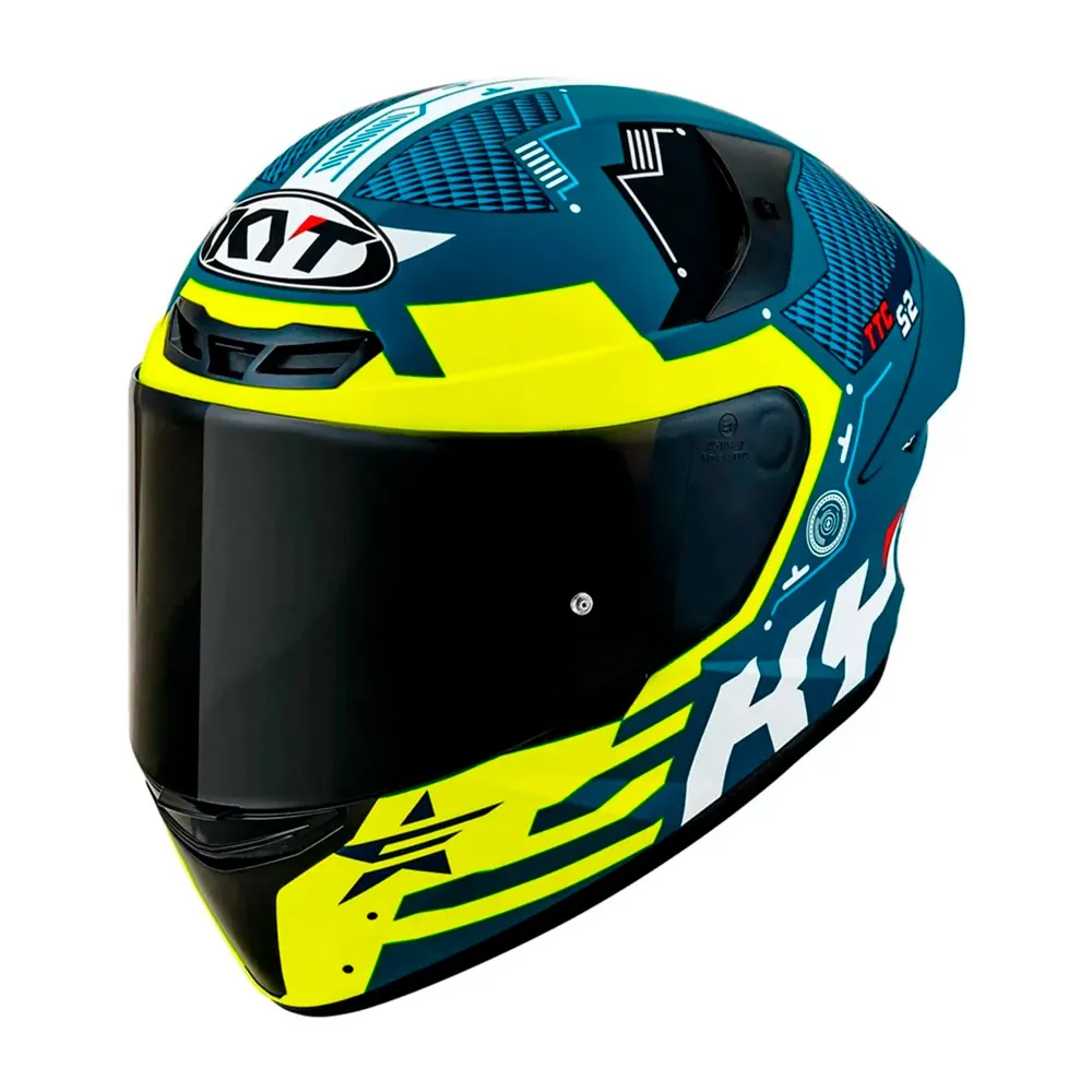 Capacete KYT TT Course Fuselage - Amarelo - Imagem 2