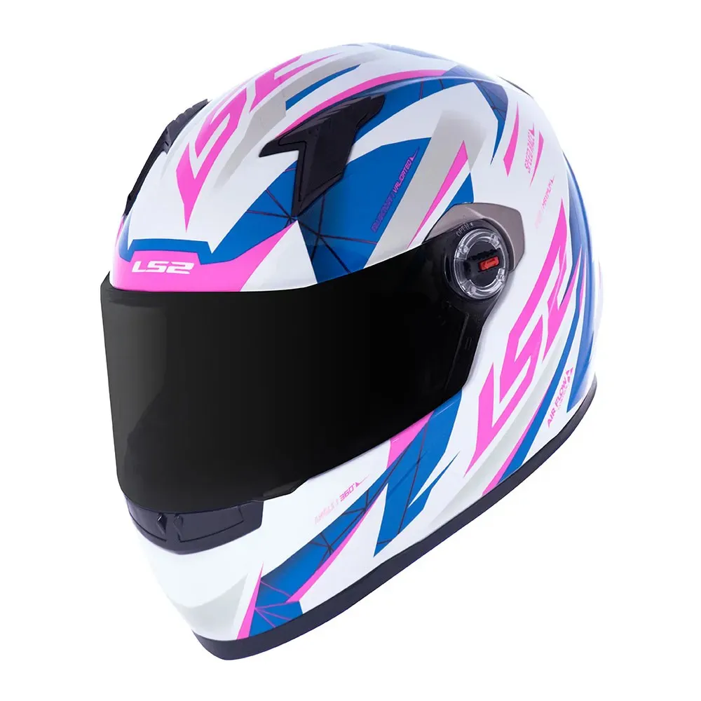 Capacete LS2 FF358 Draze Azul & Rosa - Imagem 2