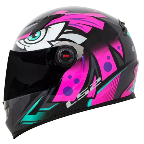Capacete LS2 FF358 Tribal Fucsia Rosa