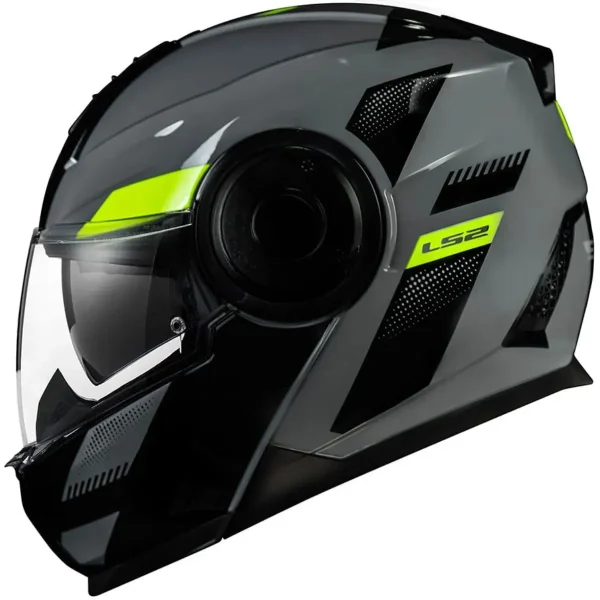 Capacete LS2 FF902 Scope Max Preto & Amarelo