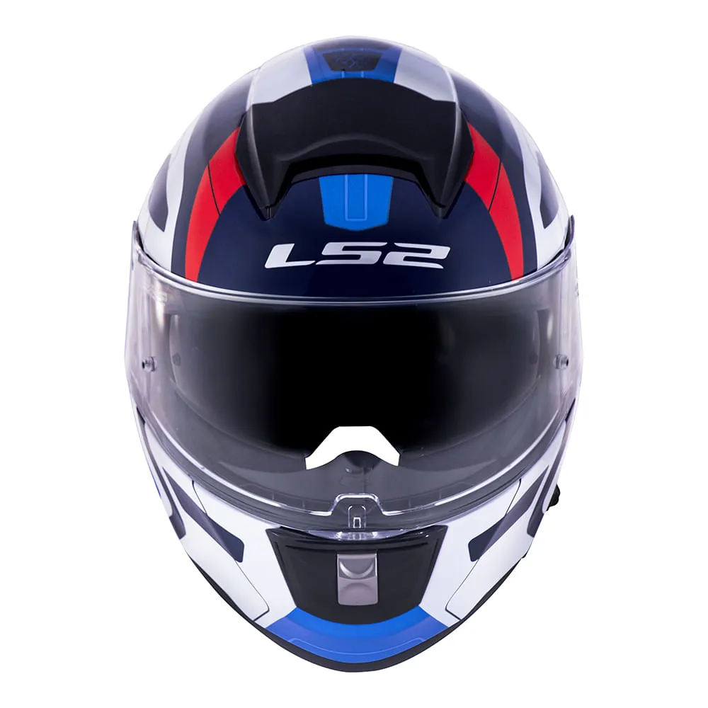 Capacete LS2 FF397 Vector Evo Interceptor Azul & Vermelho - Imagem 2